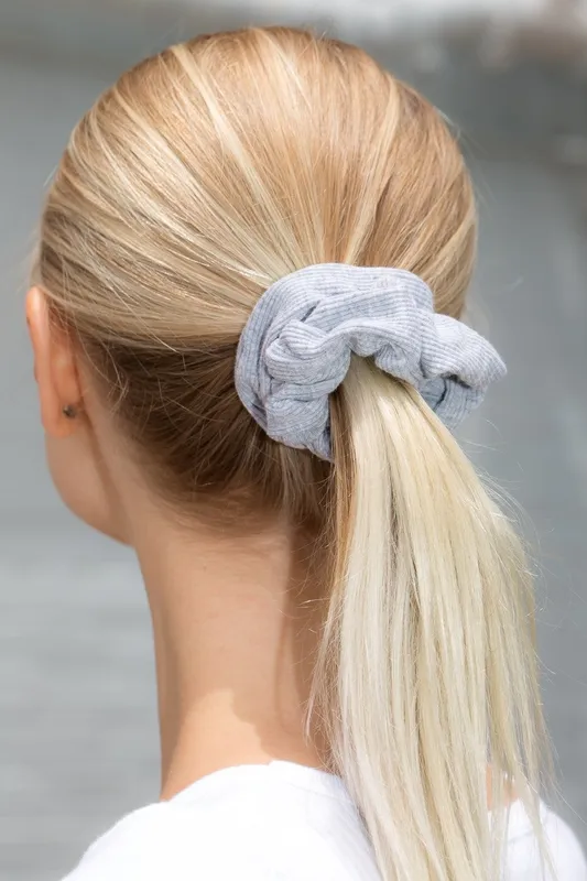 Ribbed Fabric Scrunchie