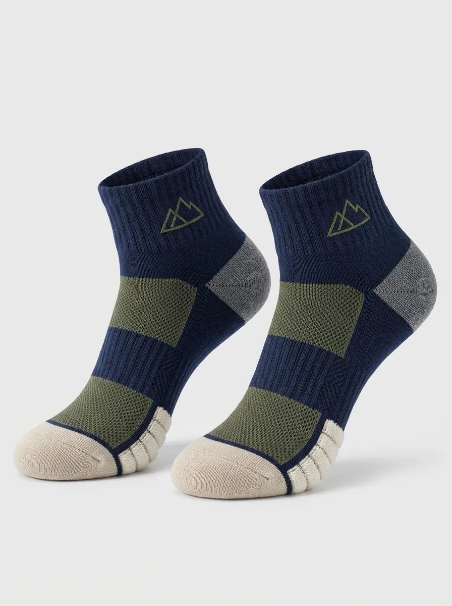 Ankle Socks with Mountain Artwork for Men