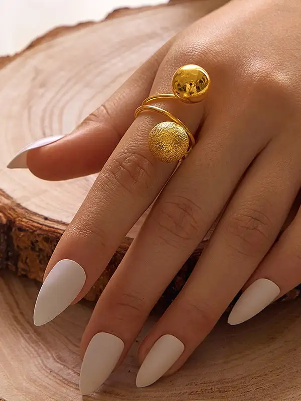 Casual Adjustable Geometric Ring