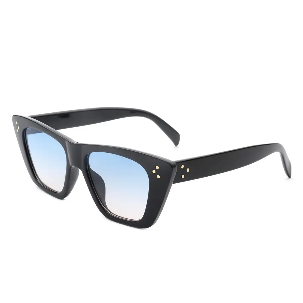 Beaded Cat Eye Square Frame Sunglasses