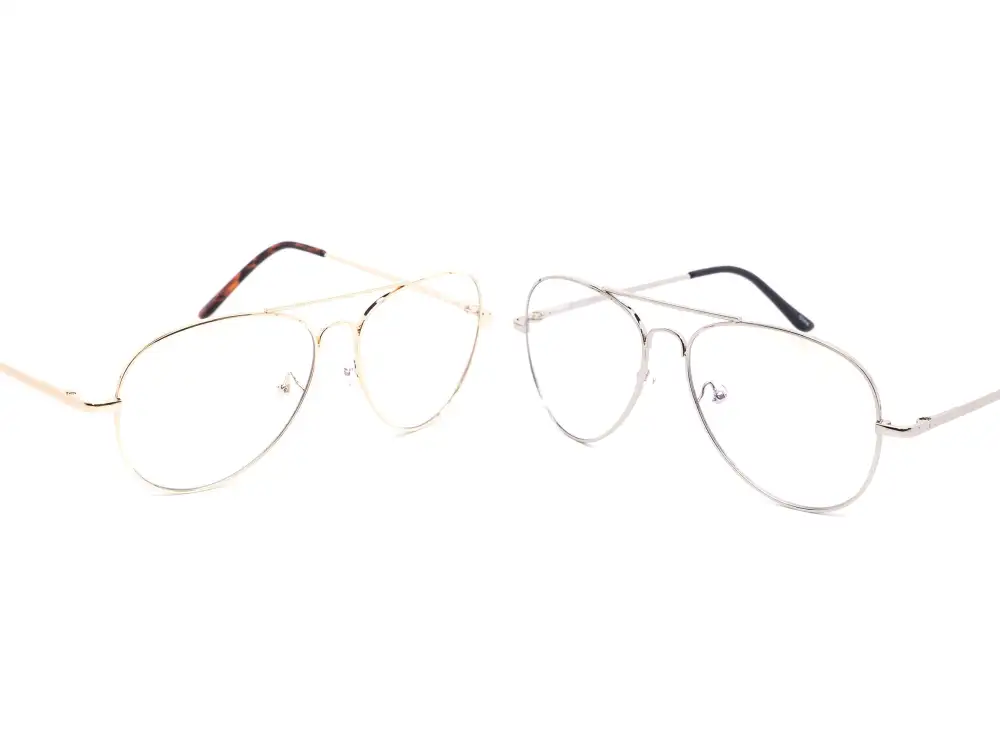12-Pack Silver-Tone Aviator Blue Light Glasses