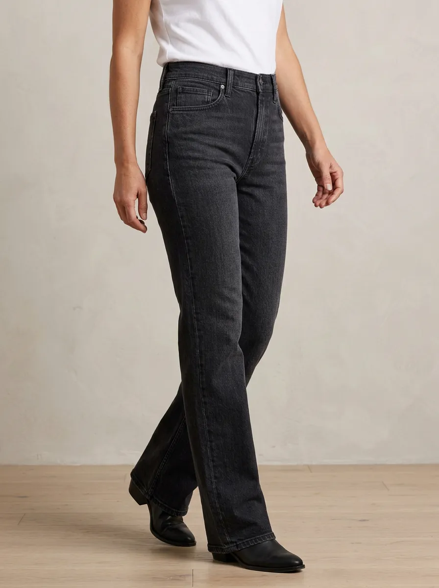 Wardrobe-Essential High-Rise Washed Denim Jeans