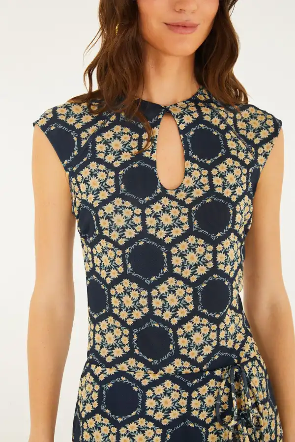 Tulle Floral Blouse
