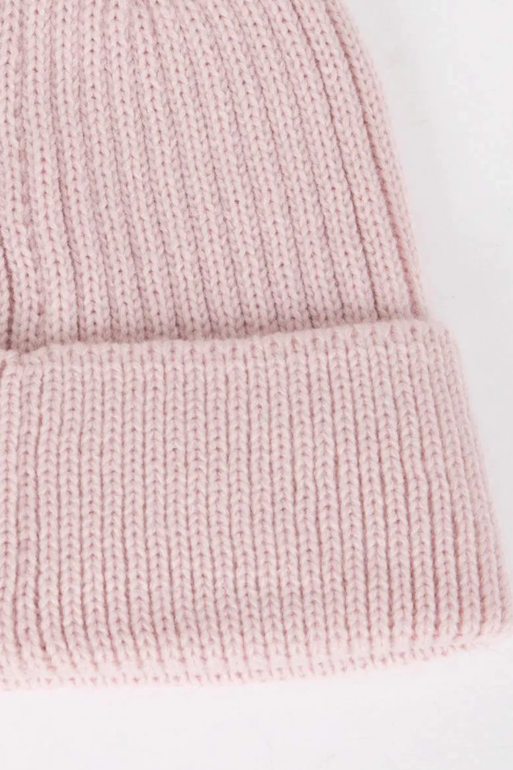 Pink Knitted Cap in Sweet Style