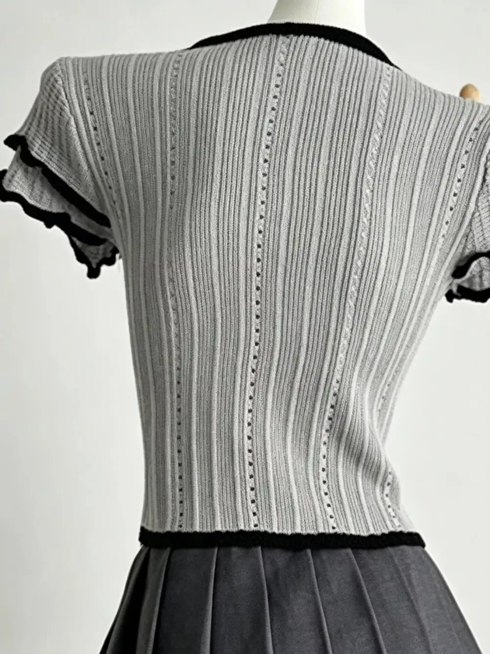 Peter Pan Collar Short Sleeve T Shirt