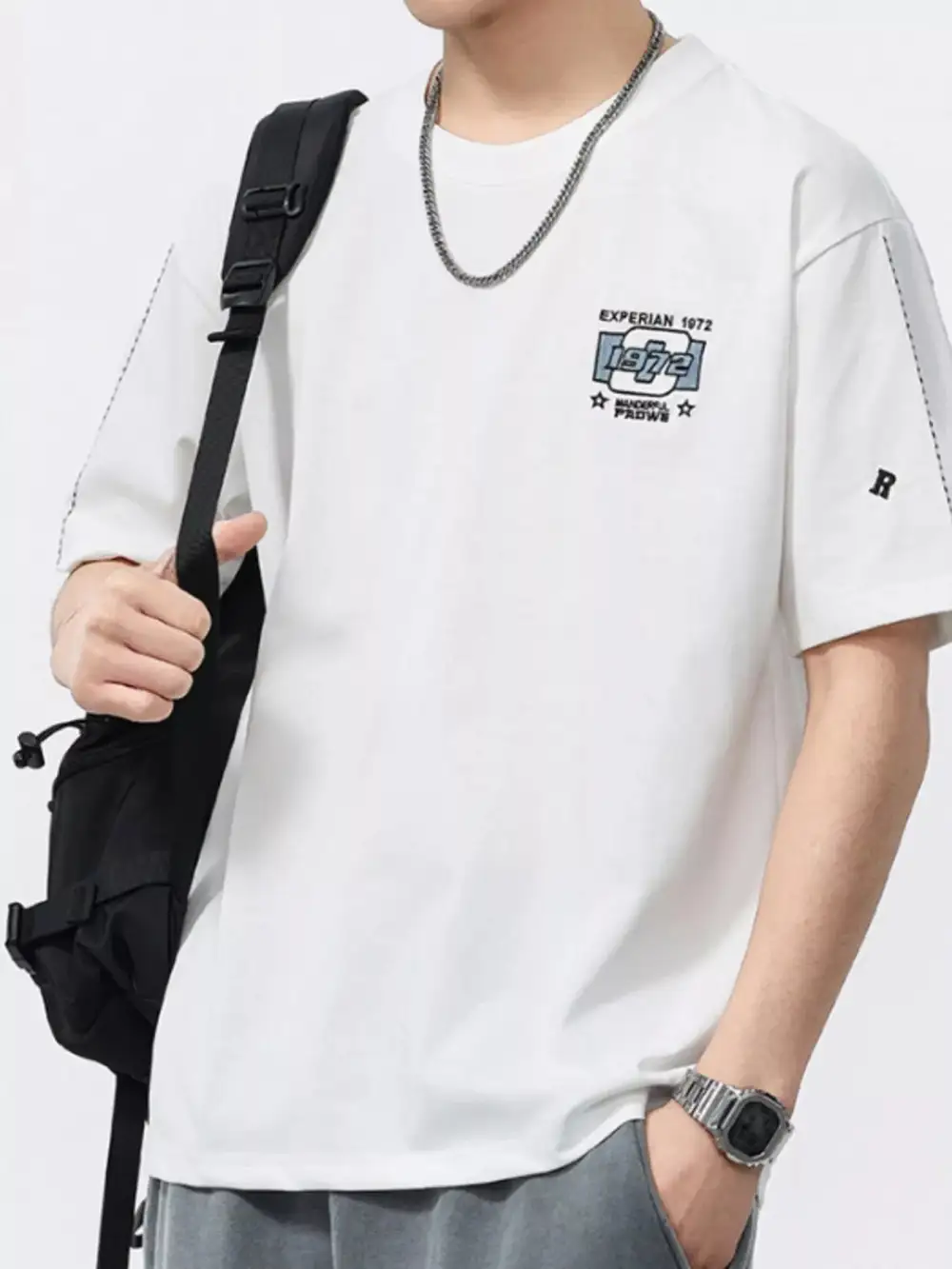 Embroidery Pattern Oversized T-Shirt