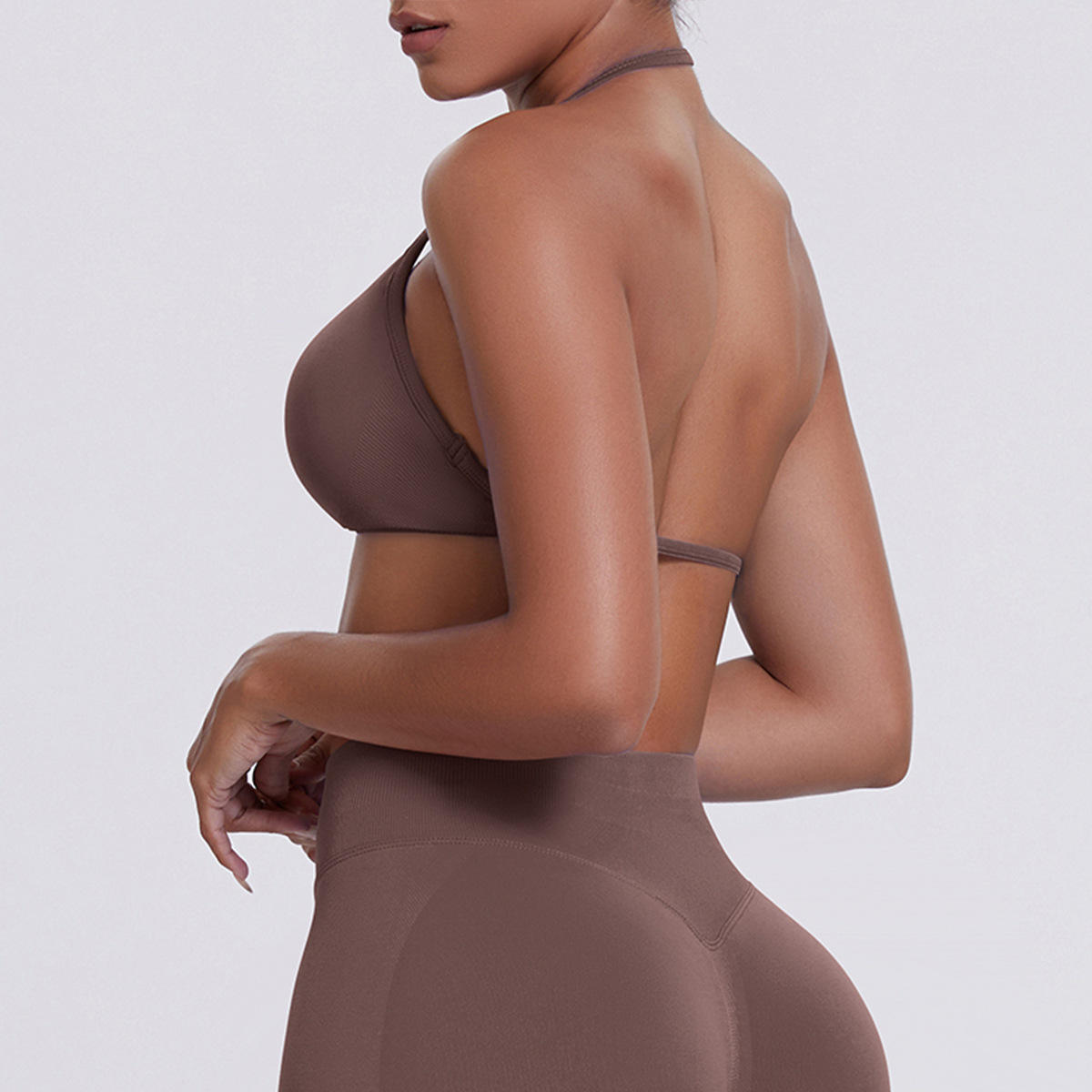 Women’s Seamless Halter Neck Sports Bra