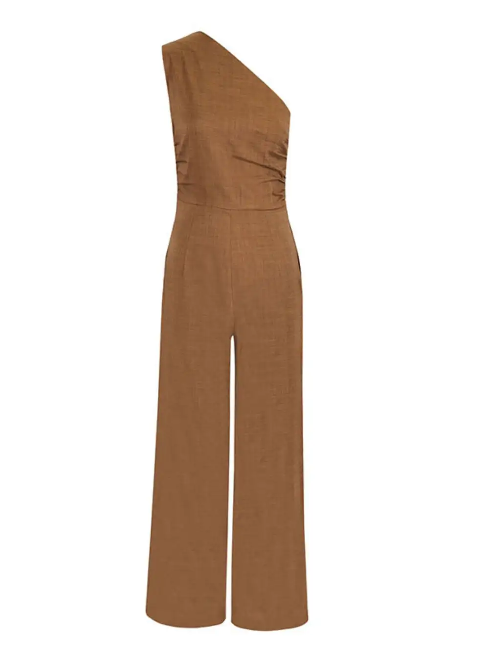 One Shoulder Wide Leg Jumpsuit