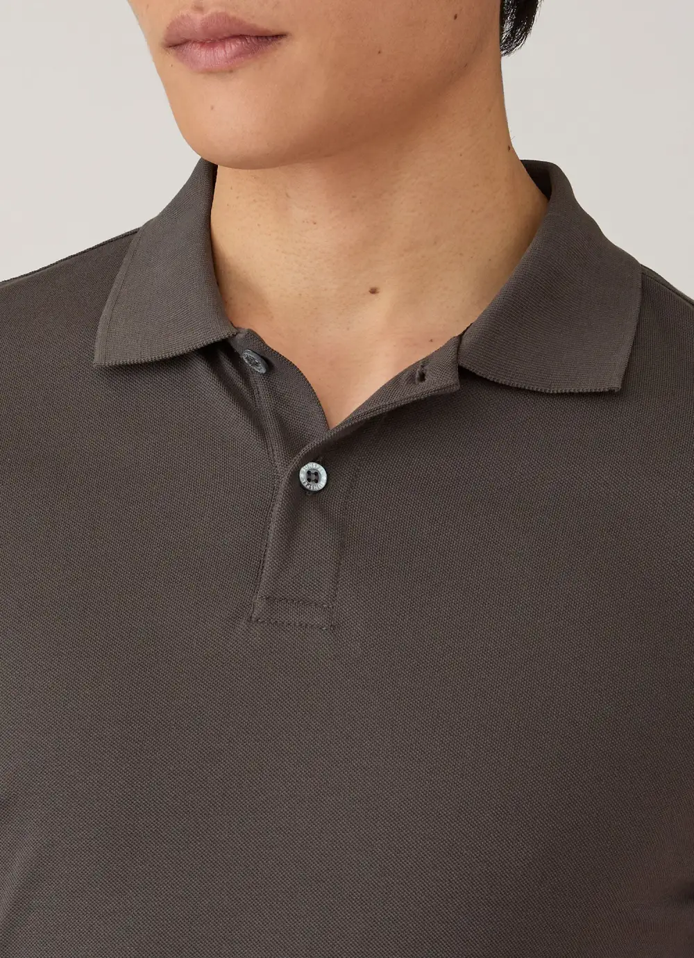 Relaxed Everyday Slim Fit Cotton Pique Short Sleeve Polo Shirt