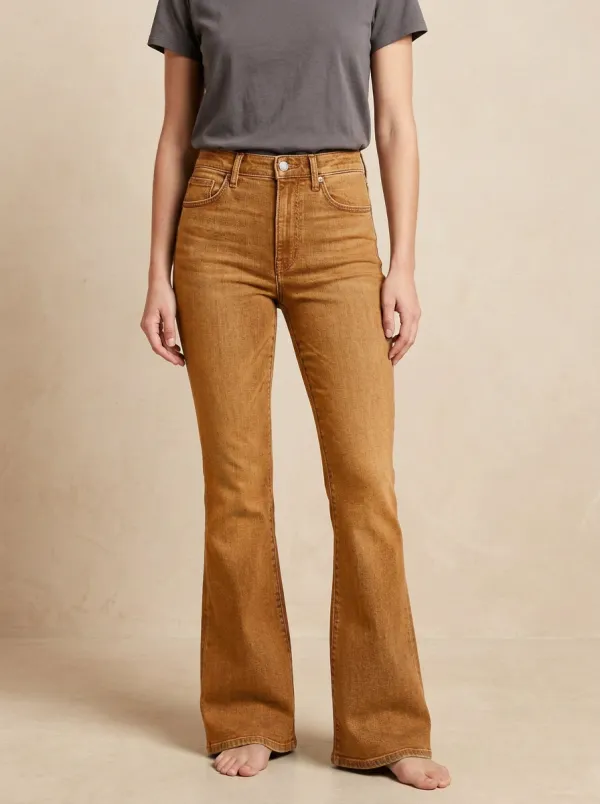 Women's High-Waisted Flare Denim Jeans