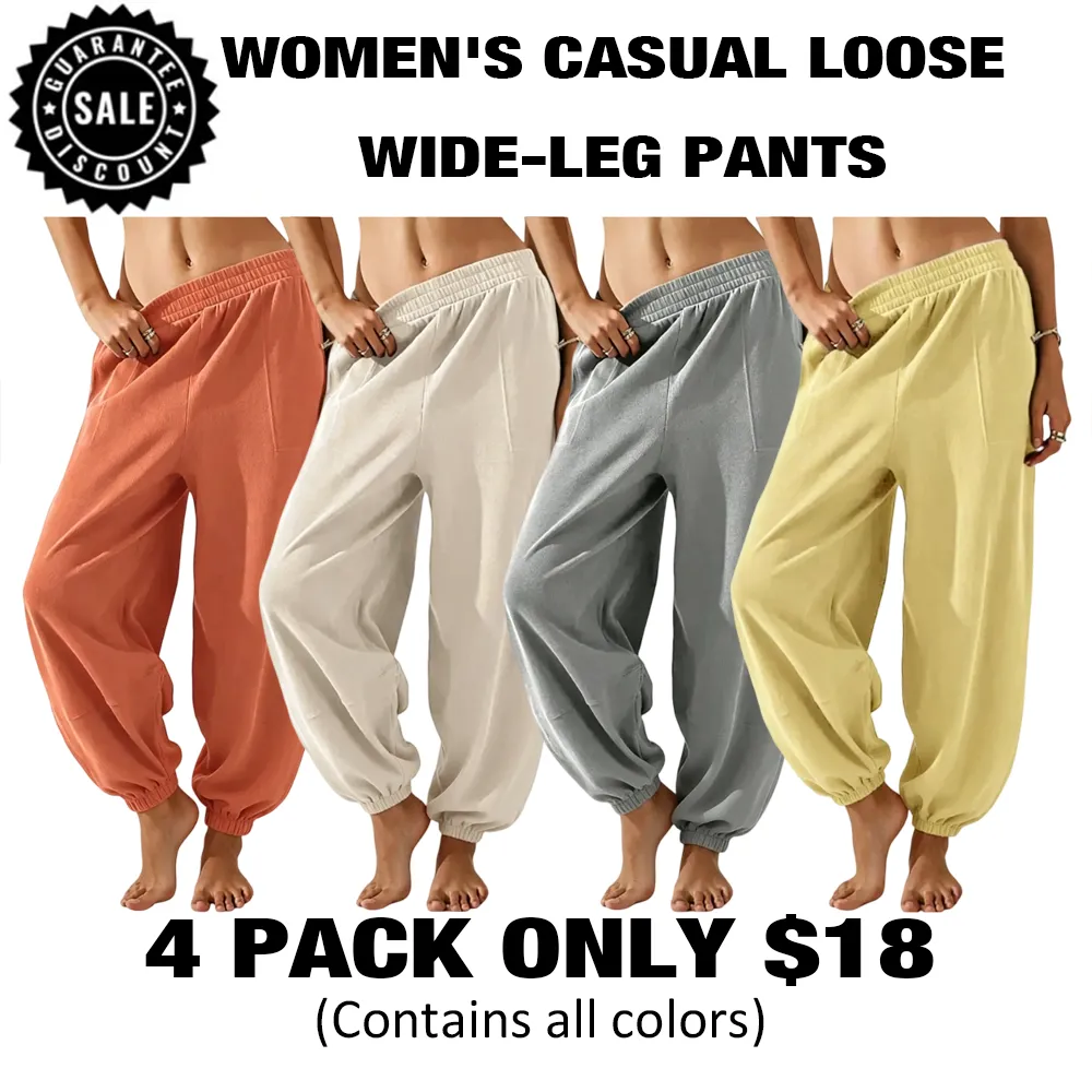 🔥Hot Sale💥Women's Wide Leg Pants🔥16-PACK - All Colors Included