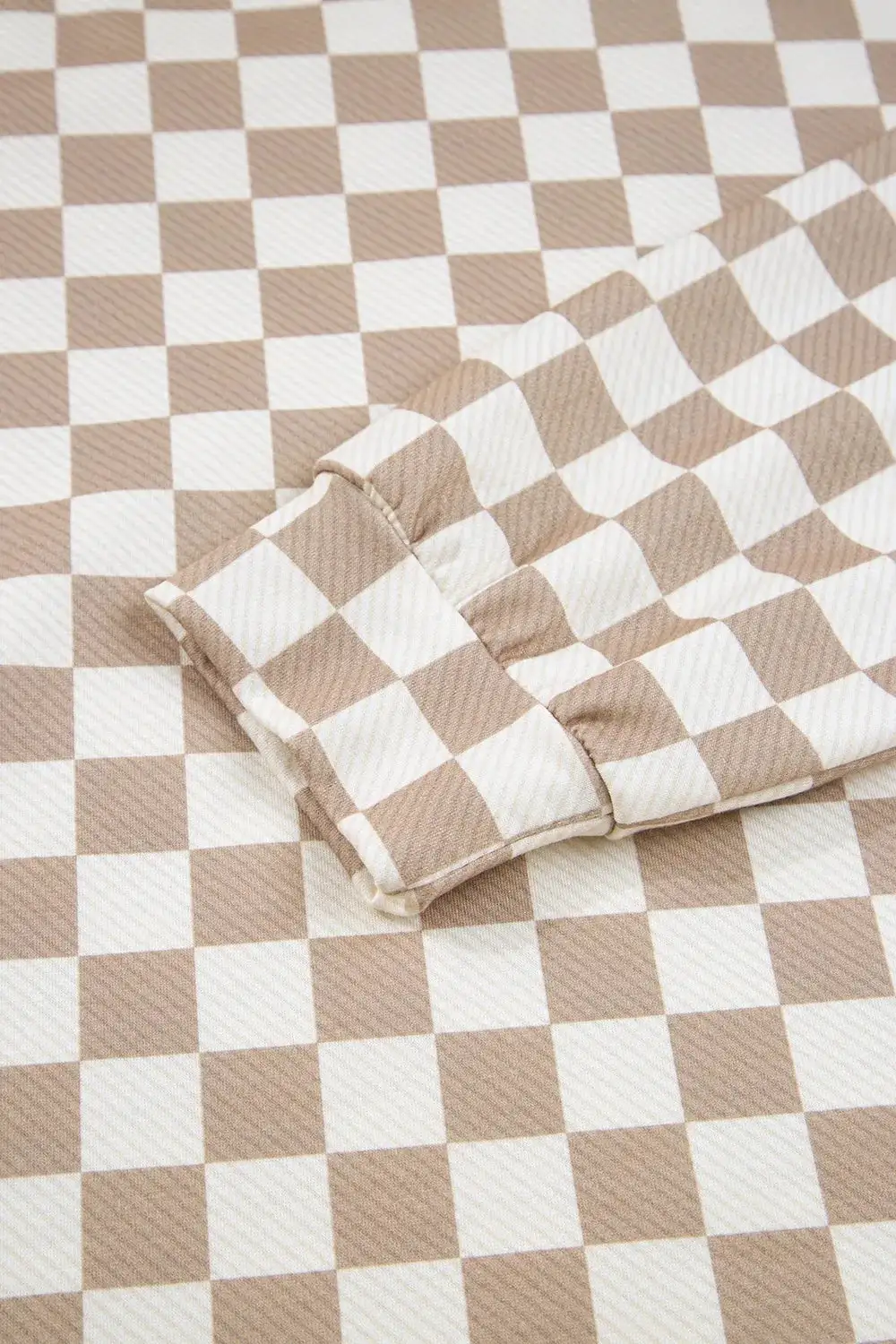 Long Sleeve Checkered Coordinated Set