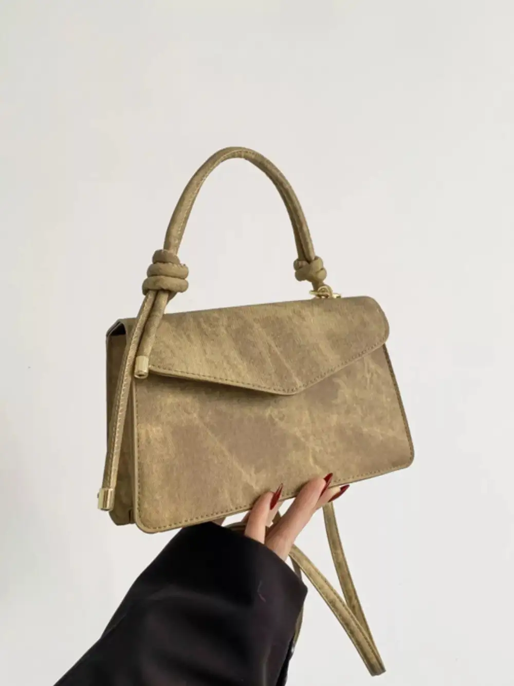 Flap Crossbody Bag with Top Handle