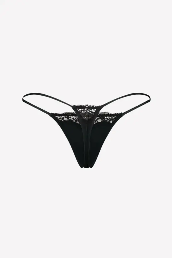 Classic Lace Floral G-String Panty