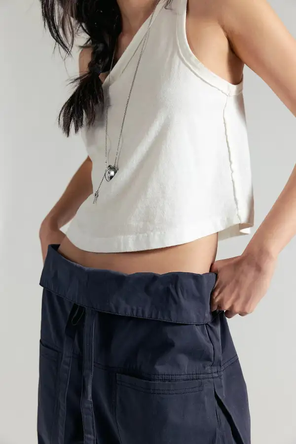 Women's Sleek Drape Wide Leg Trousers