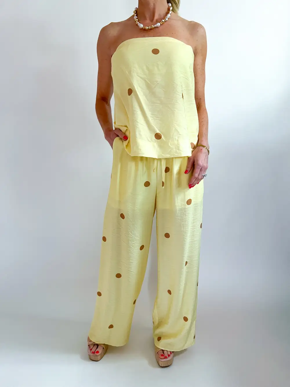 Printed Top And Pants Set