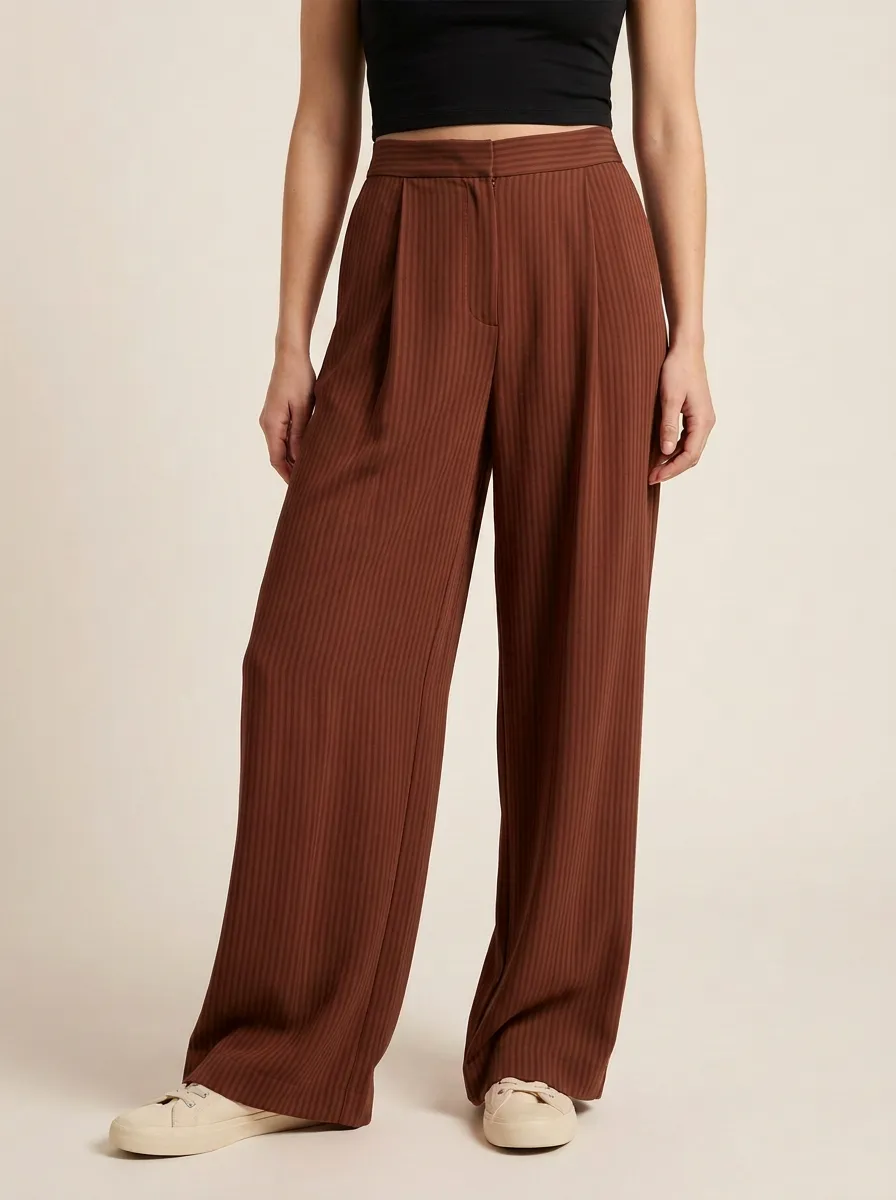 Contemporary Wide-Leg Printed Women's Wide-Leg Pants