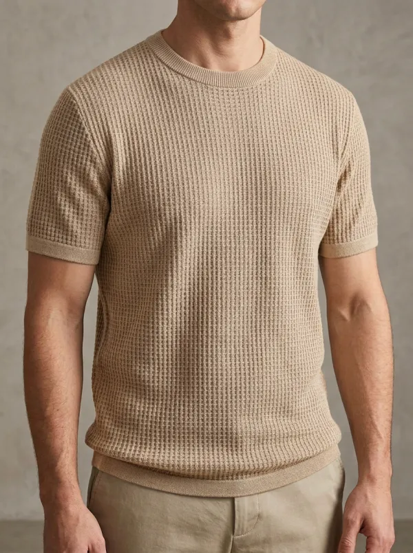 Modern Knit Men's Knit Crew-Neck T-Shirt