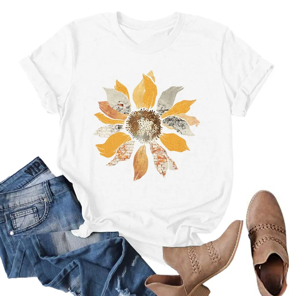 Sunflower Print T-shirt