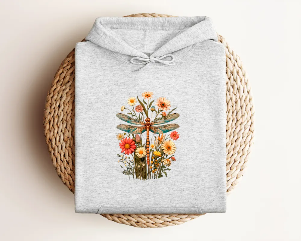 Dragonfly Graphic Pullover Hoodie