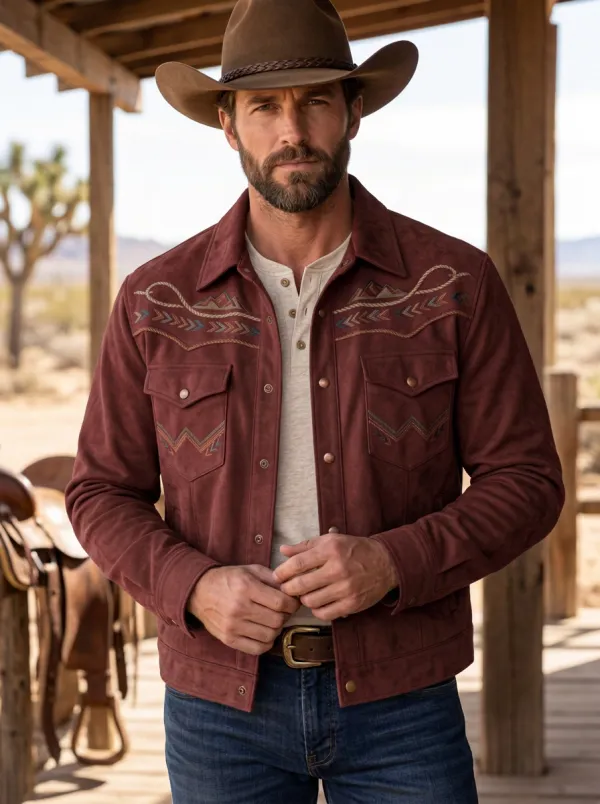 Men's Western Cowboy Mountain Jacket