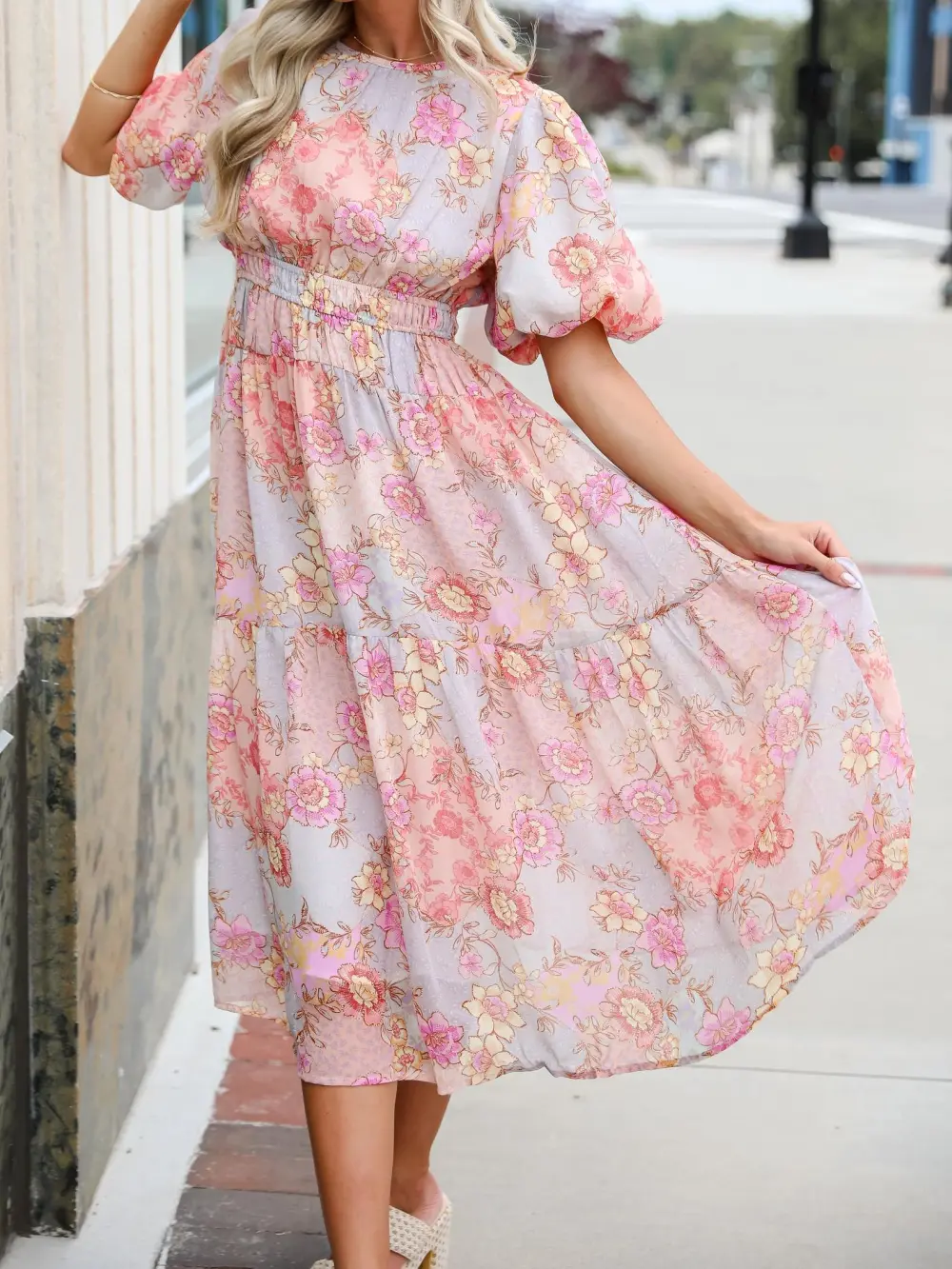 Light Blue Midi Dress