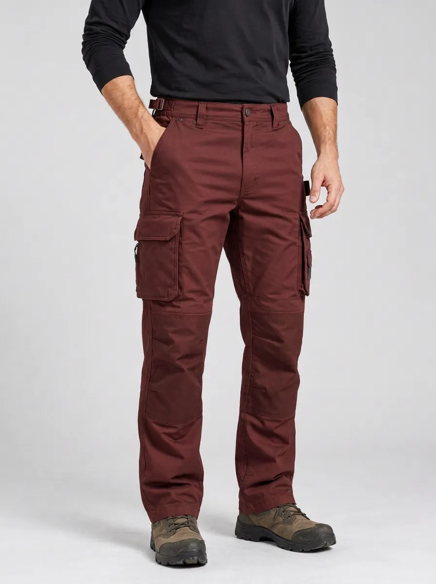 Unisex Olive Multi-Pocket Tactical Work Pants