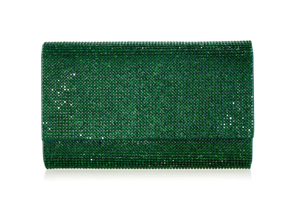 Elegant Faceted Frame Statement Clutch