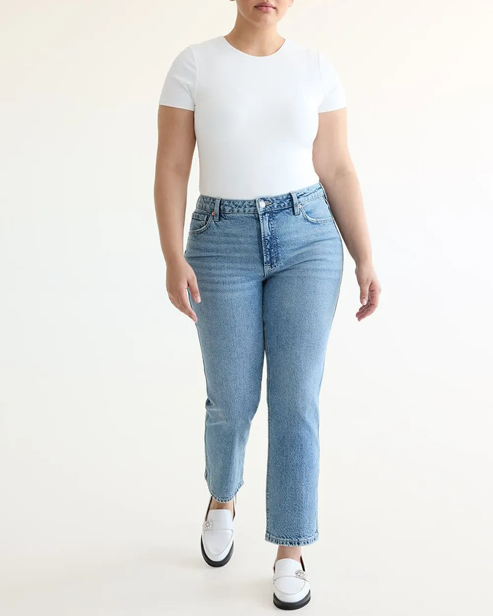 Skinny-Leg High-Rise Coated Pants  Signature