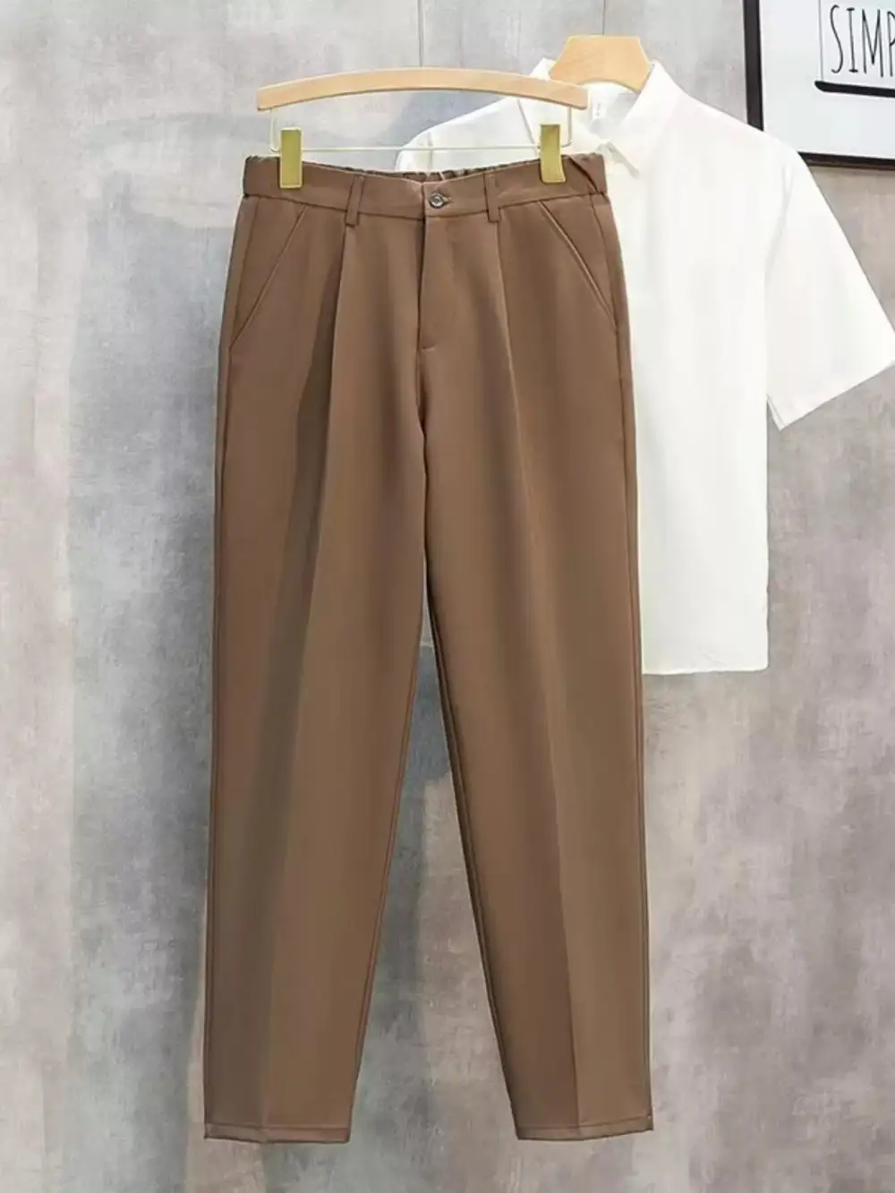 Men's Plus Size Classic Straight Leg Pants