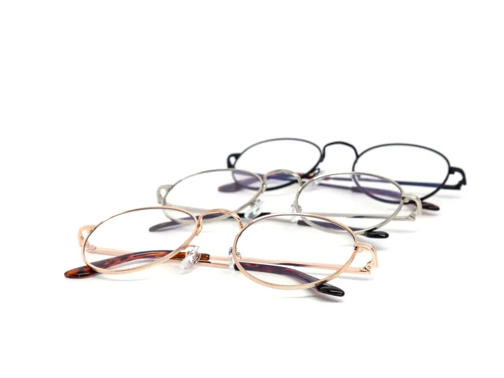 12-Pack Classic Metal Round Blue Light Glasses