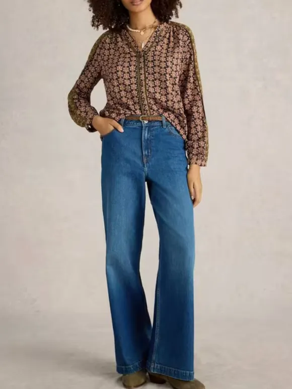 Full Length Wide Leg Jean