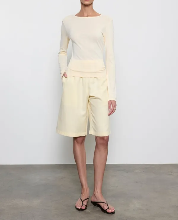 Supima Cotton L/S Crew Flan