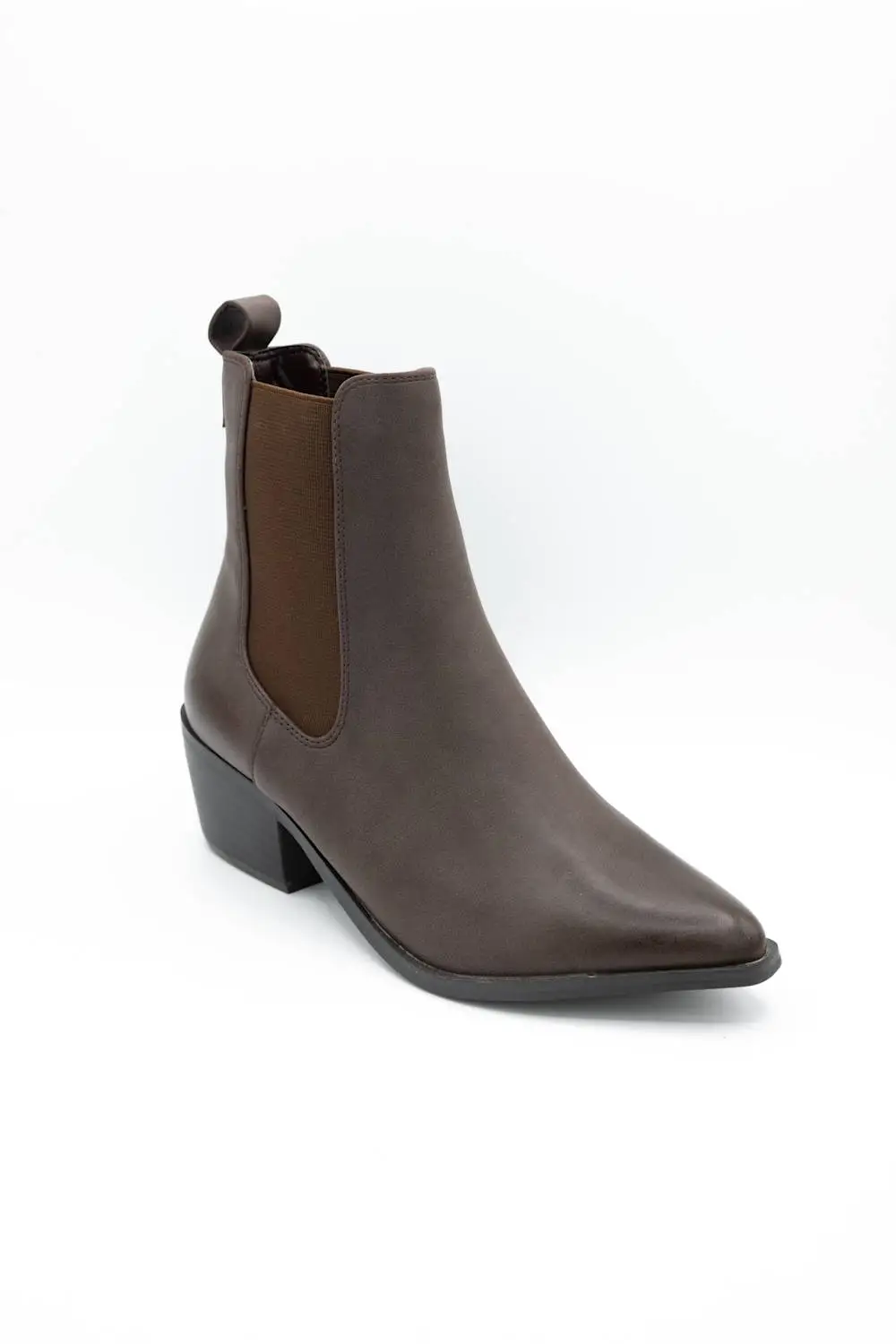 Classic Chelsea Leather Pointed Toe Ankle Bootie
