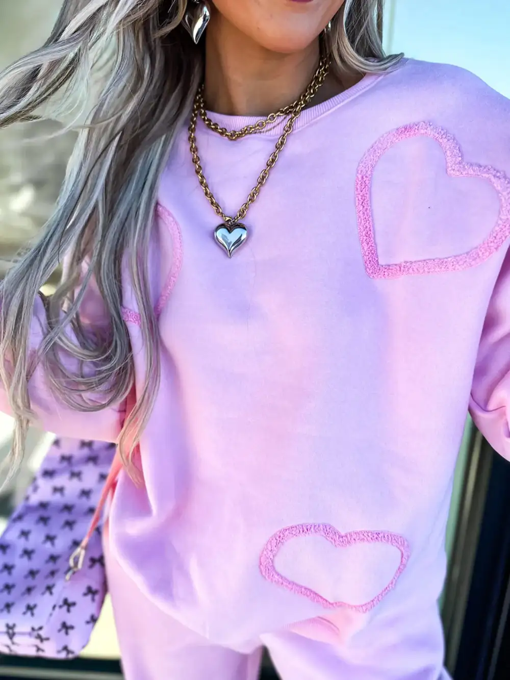 Pinky Heart Top and Pants Set