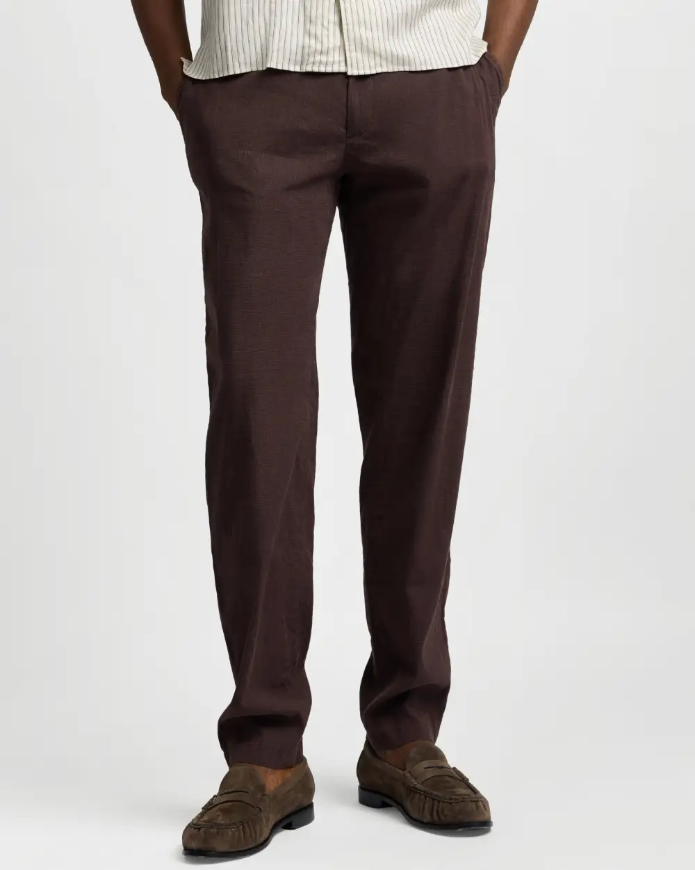 Stretch Linen Tailored Trousers
