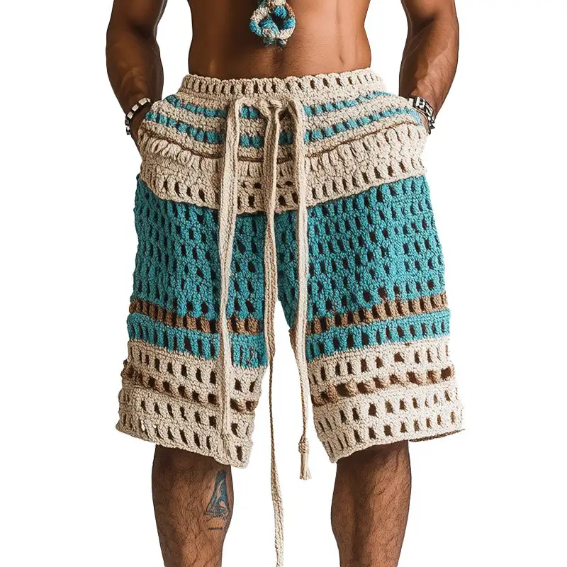 Textured Casual Shorts