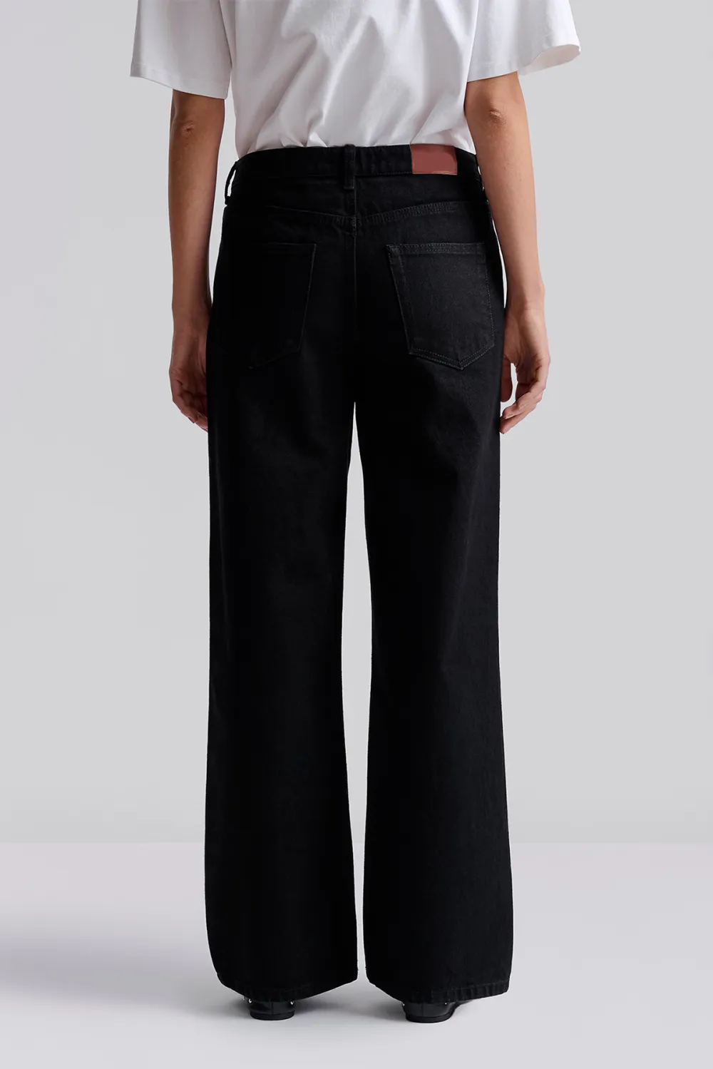 Straight Leg Button Fly Denim Jeans