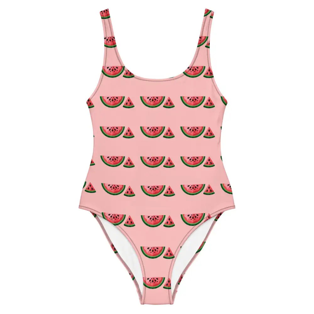 Classic High-Cut One-Piece Swimsuit