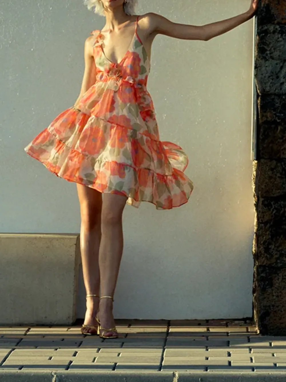 Jasmine Organza Designer Dress