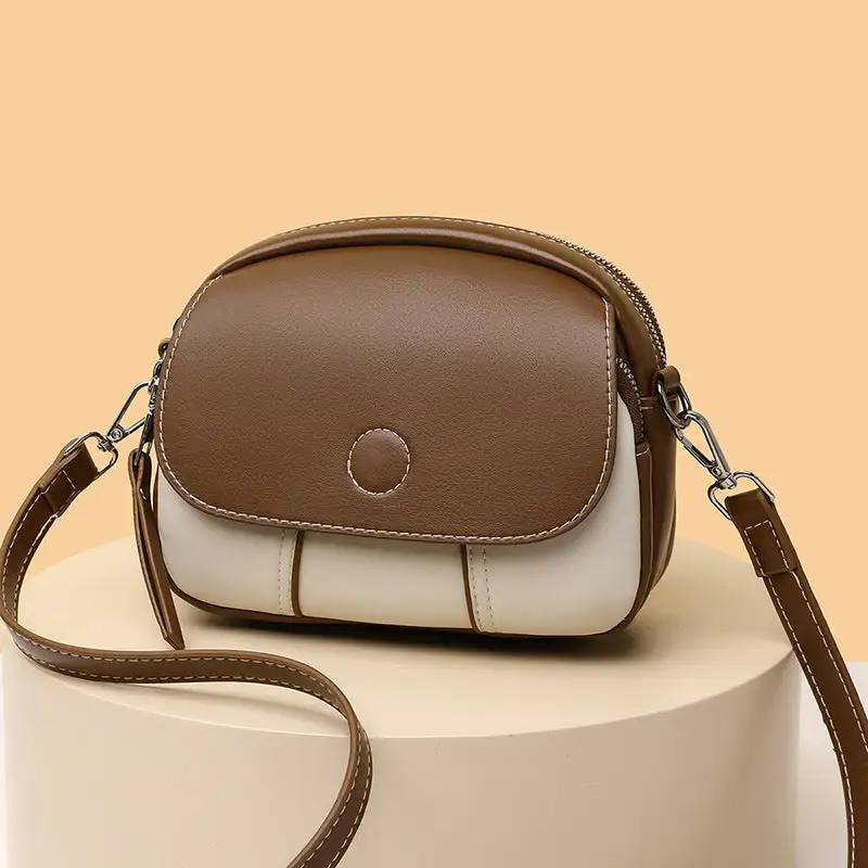 Compact Round Crossbody Bag