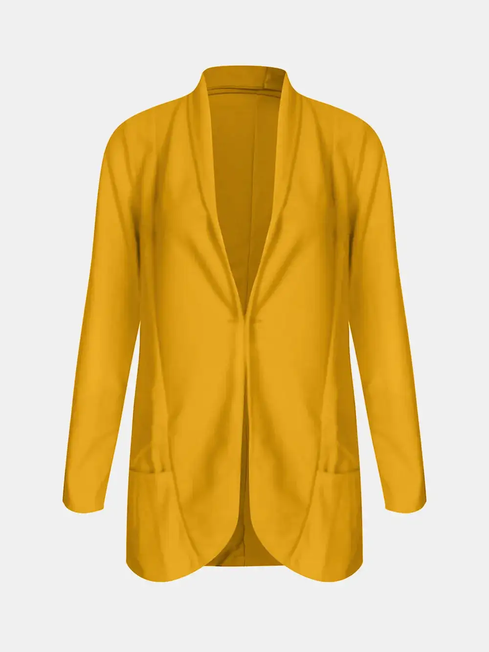 Lightweight Collared Neck Long Sleeve Blazer