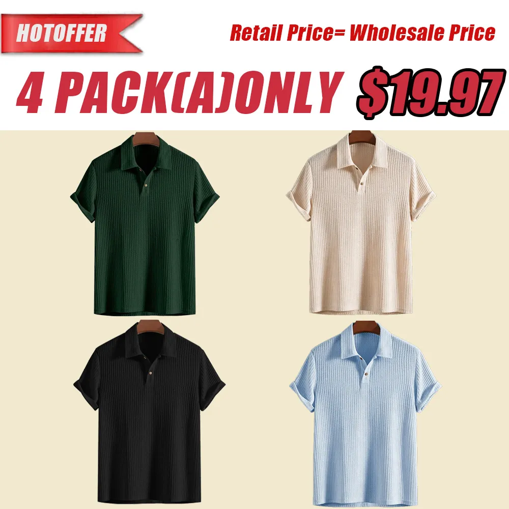 Men's Knitted Polo Shirt