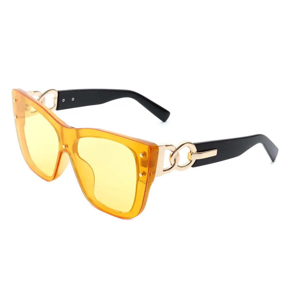 Narrow Cat Eye Square Frame Sunglasses