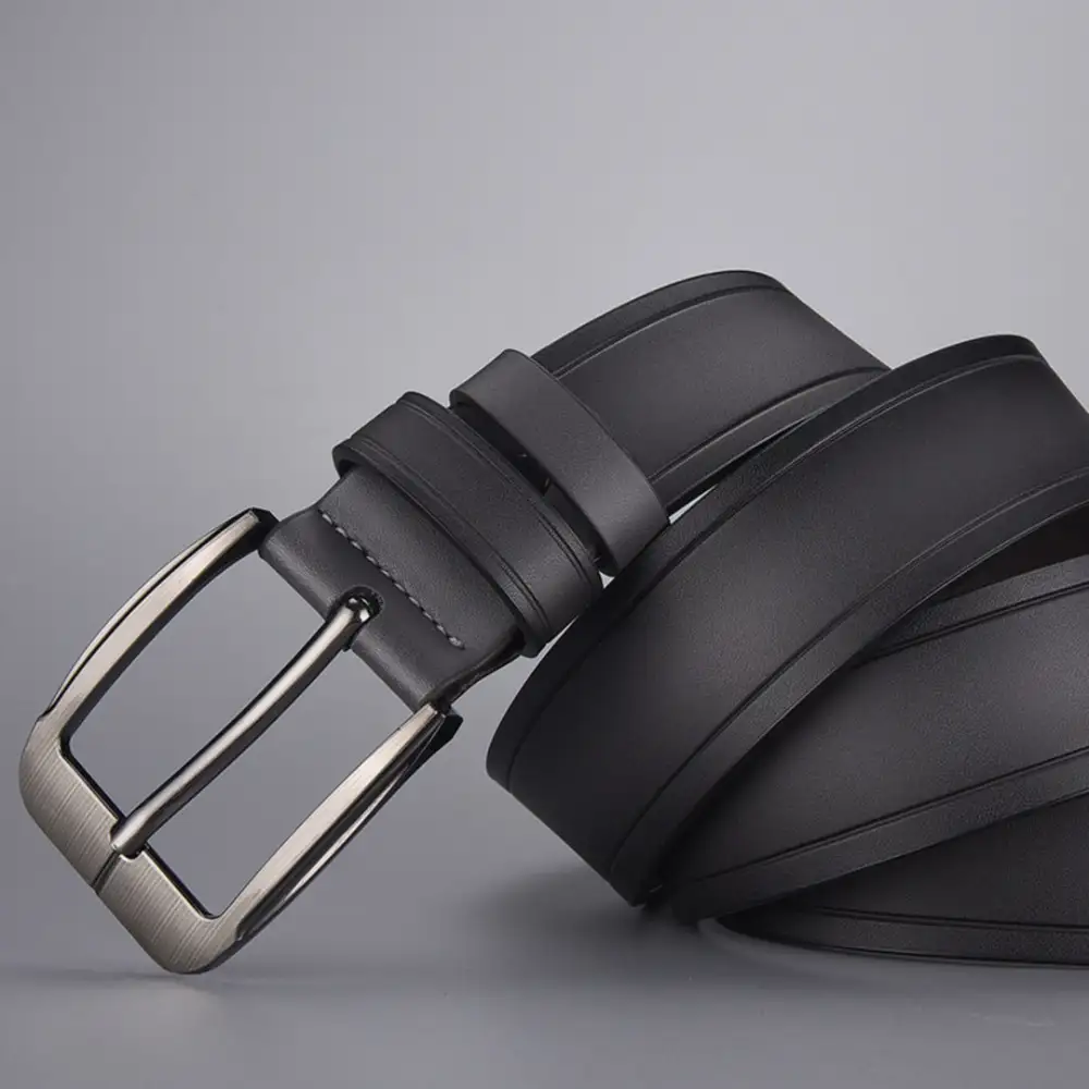 Secure Pin Buckle Leather Belt