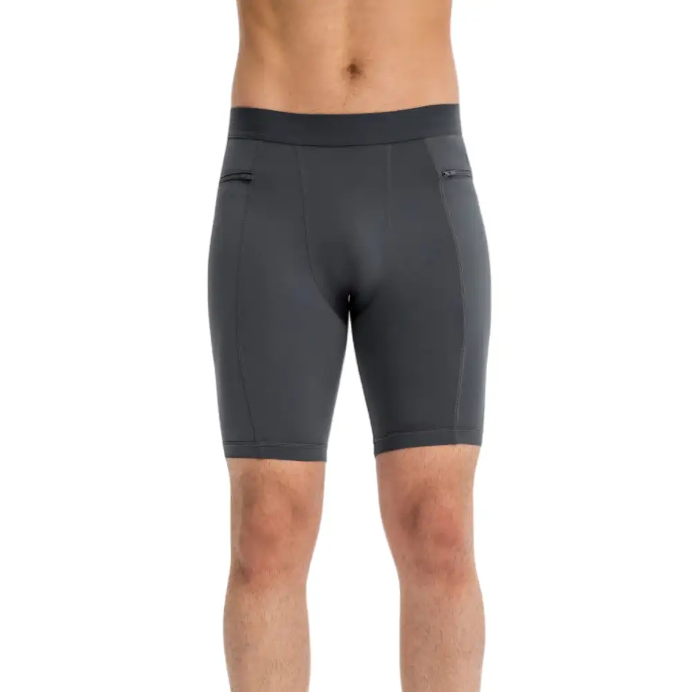Compression Side-Pocket Stretch Men's Biker Shorts