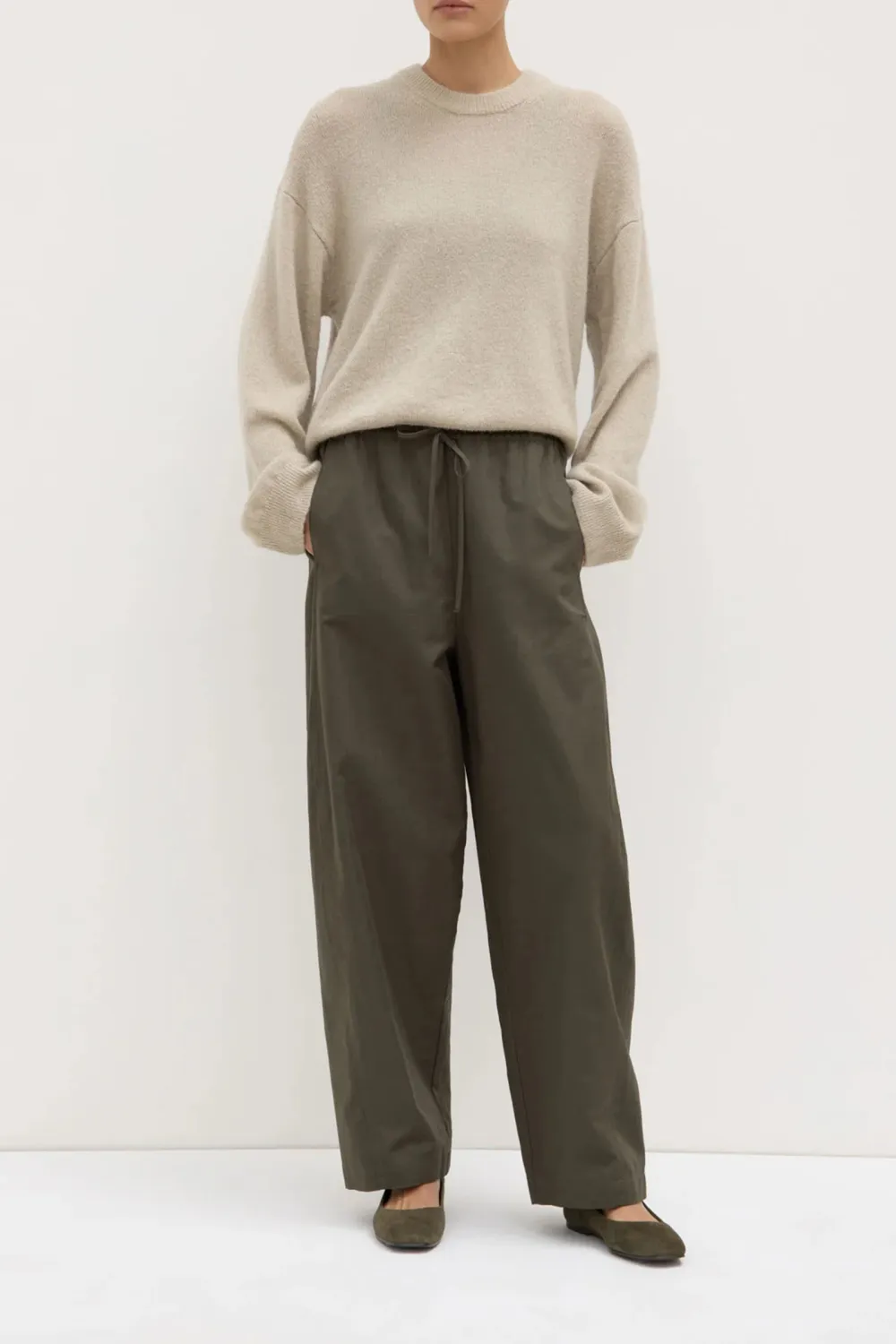 Cotton And Linen Blended Pants
