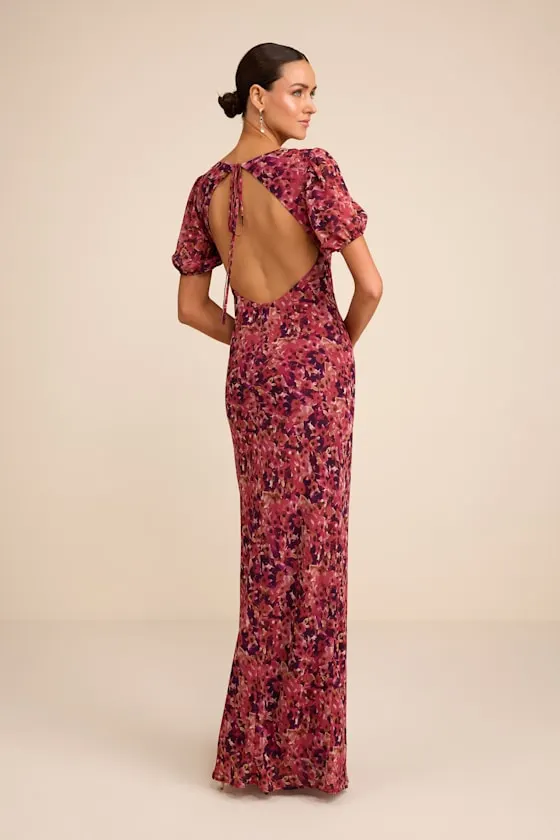 Gianni Black Backless Maxi Dress