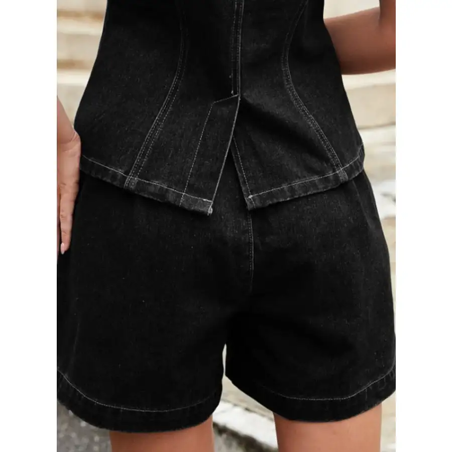High Waisted Denim Shorts