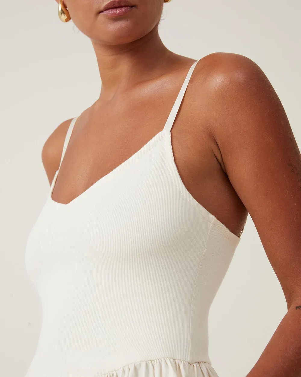 Splicing A-Line Maxi Dress